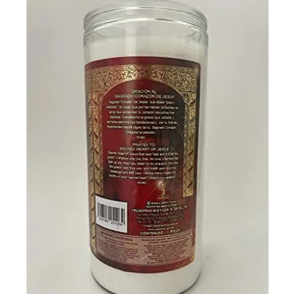 Religious Veladoras Misticas Sagrado Corazon De Jesus 14 Day Candle NWT - Picture 3 of 5